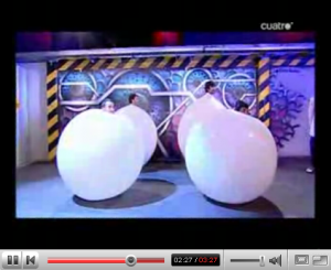 Bailando con globos en El Hormiguero 3