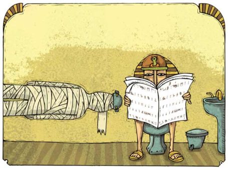 imagen humor momia egipcia