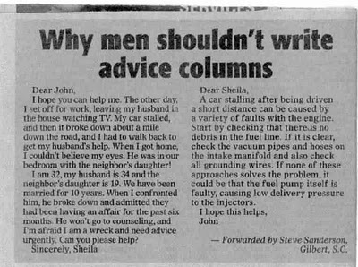 por que los hombres no tienen que dar consejos en las revistas