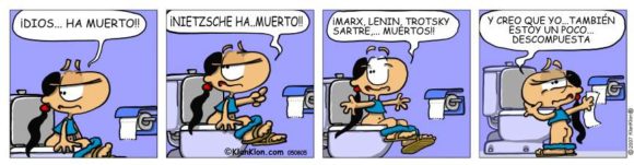 Monólogo: ¿Cagan las chicas? por Dani Rovira 10 chiste dios ha muerto nietzsche historieta humor wc nena cagando dibujo